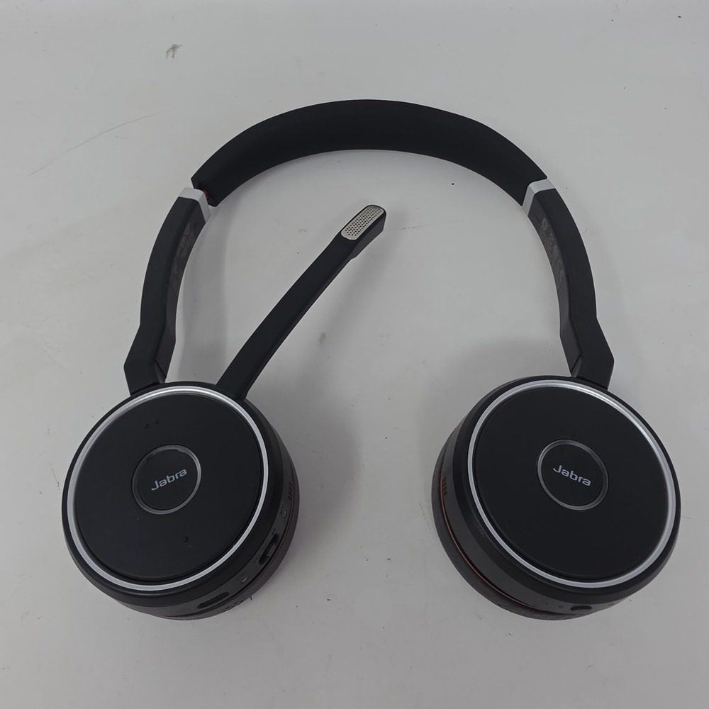 Jabra HSC040WA Black Double Ear-Pad Headband Headset with Boom Microphone. D